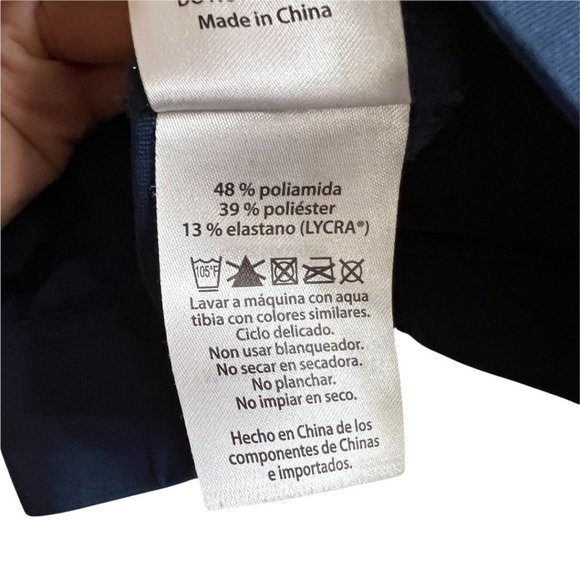 Crane Sports Bra Women Medium 36B - 36C Blue Mesh Ventilated Adjustable Back - Picture 5 of 7